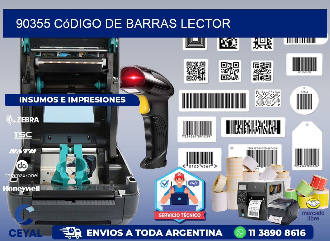 90355 Código de barras lector