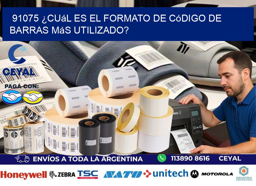 91075 ¿Cuál es el formato de código de barras más utilizado?