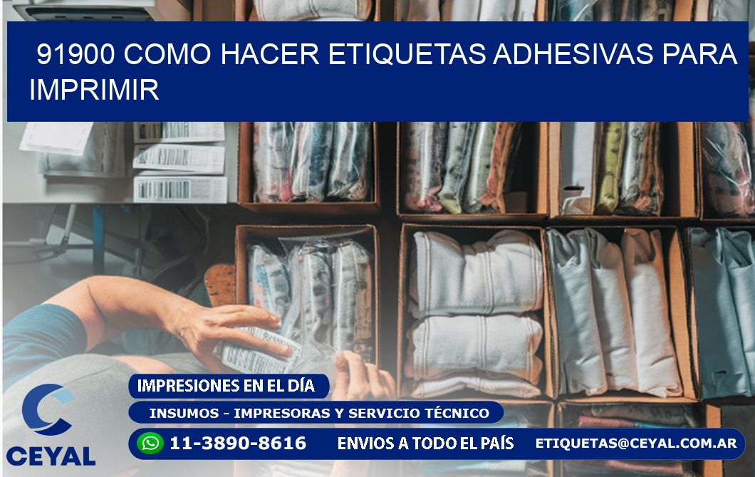 91900 Como hacer etiquetas adhesivas para imprimir