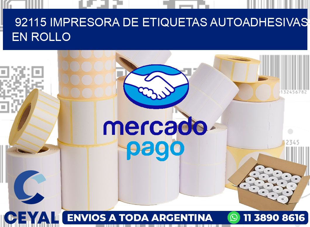 92115 impresora de etiquetas autoadhesivas en rollo