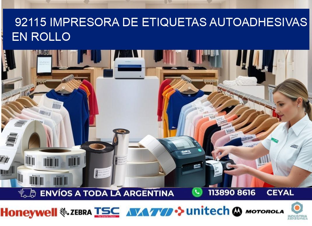 92115 impresora de etiquetas autoadhesivas en rollo