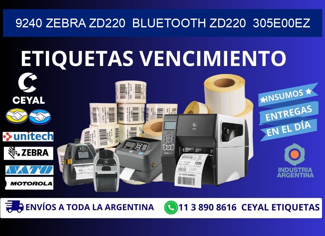 9240 Zebra ZD220  Bluetooth ZD220  305E00EZ