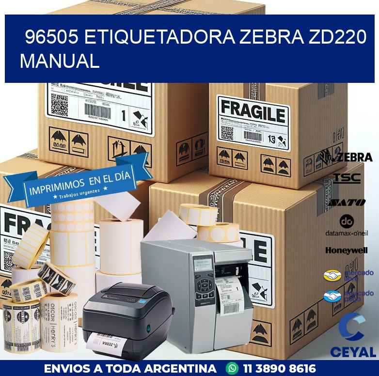 96505 Etiquetadora Zebra ZD220  manual