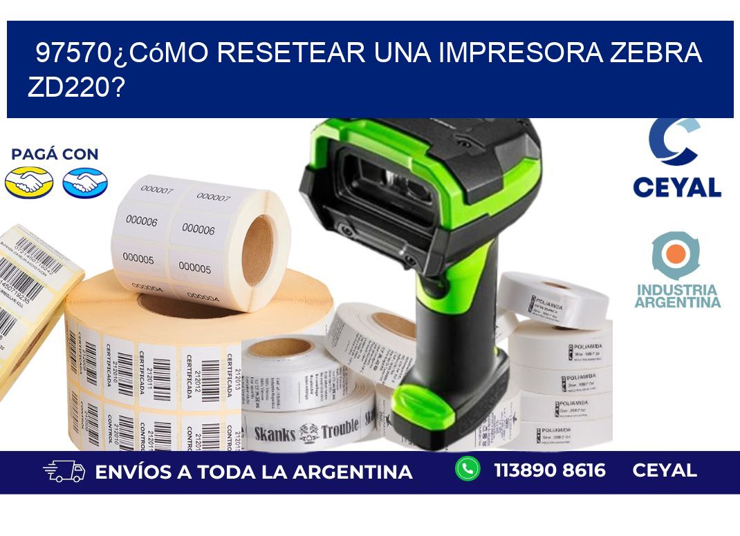 97570¿Cómo resetear una impresora Zebra ZD220?