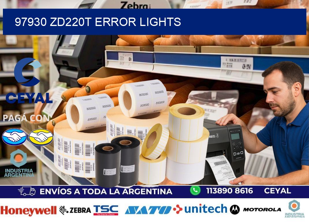 97930 ZD220t error lights