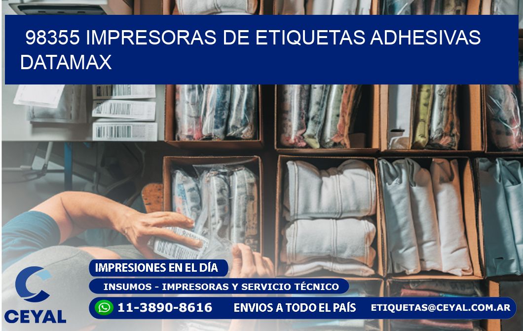 98355 impresoras de etiquetas adhesivas datamax