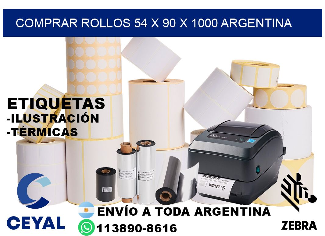 Comprar Rollos 54 x 90 x 1000 argentina