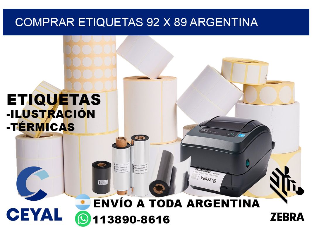 Comprar etiquetas 92 x 89 argentina