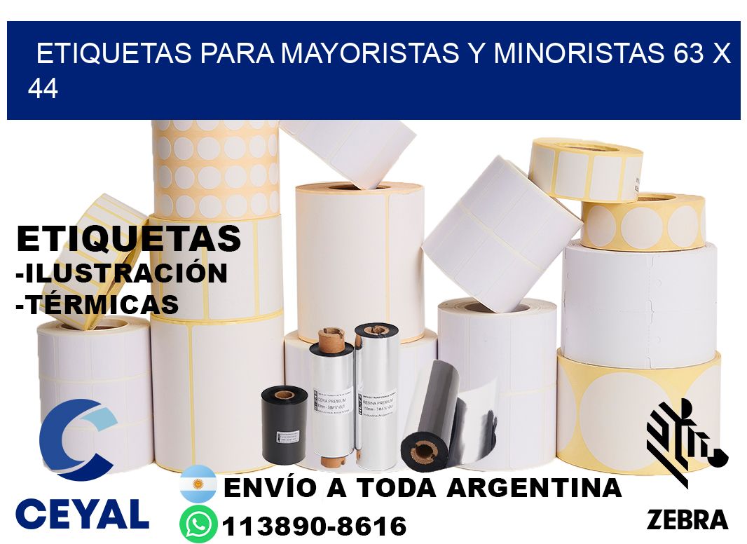 ETIQUETAS PARA MAYORISTAS Y MINORISTAS 63 x 44