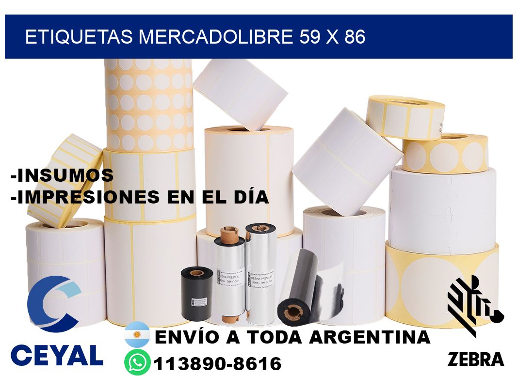 etiquetas mercadolibre 59 x 86