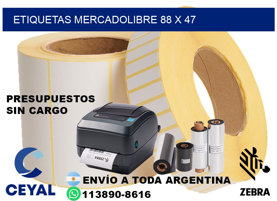 etiquetas mercadolibre 88 x 47