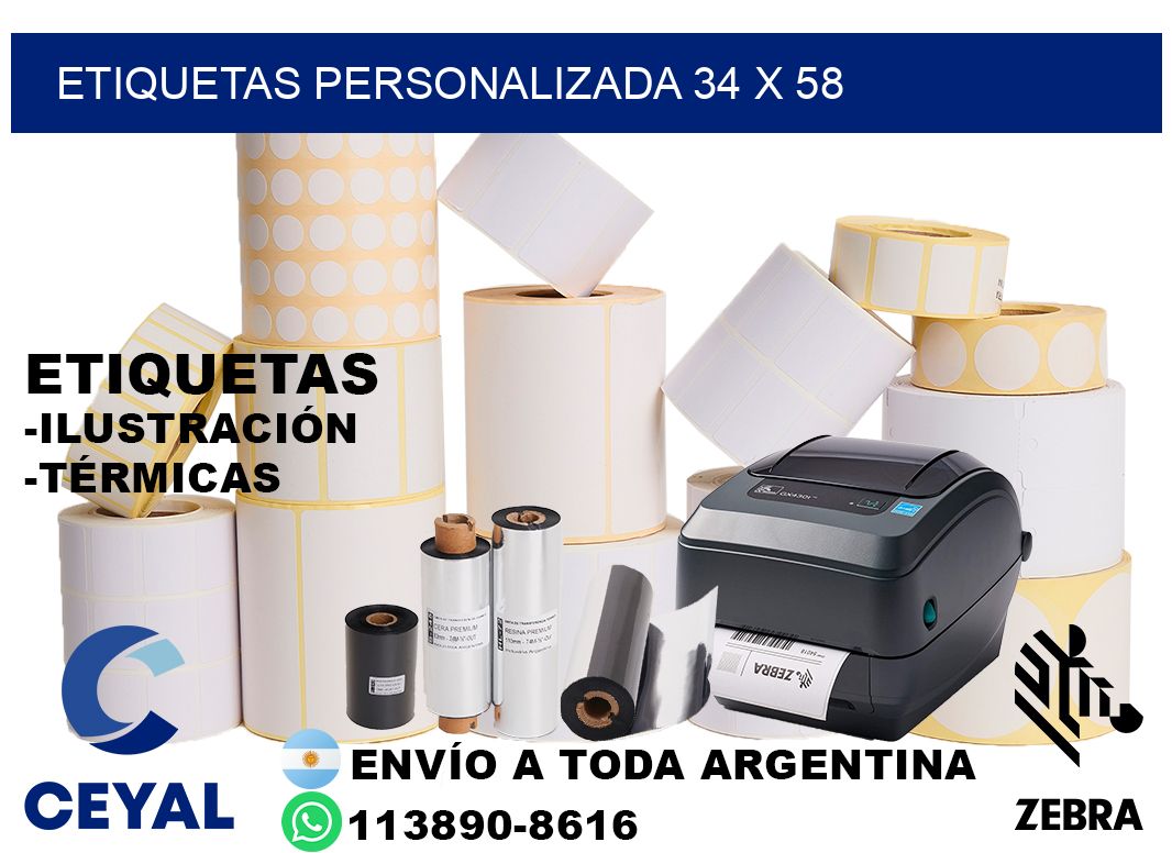 etiquetas personalizada 34 x 58