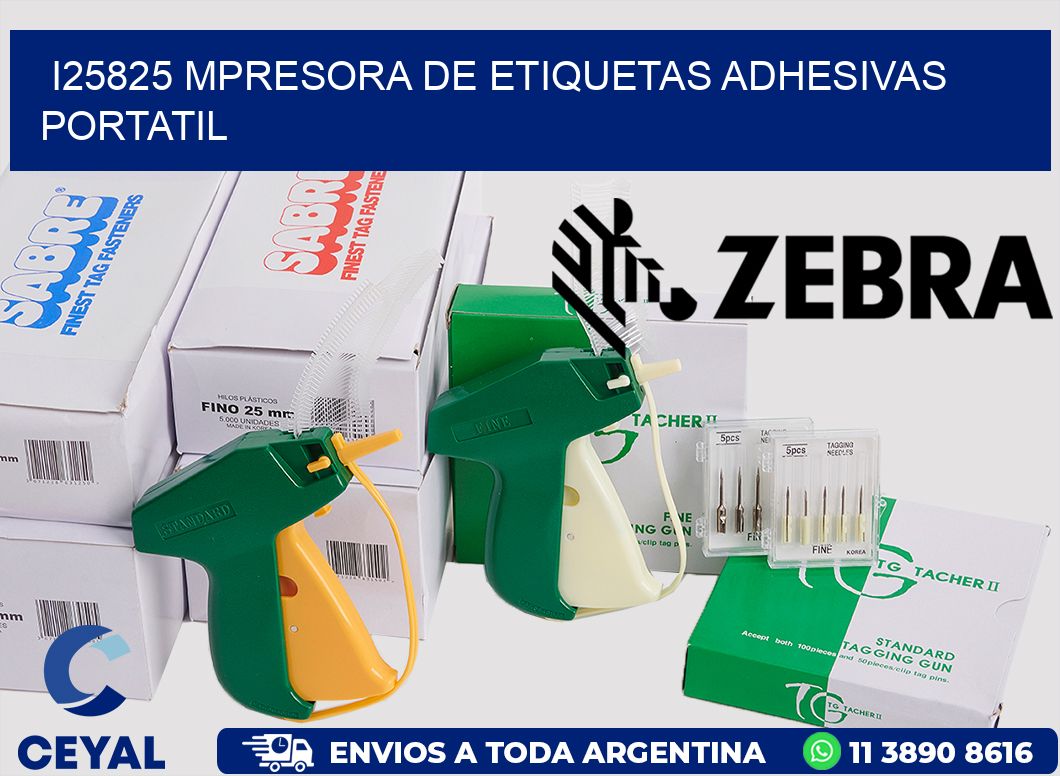 i25825 mpresora de etiquetas adhesivas portatil