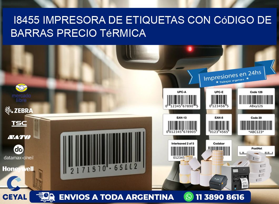 i8455 impresora de etiquetas con código de barras precio térmica