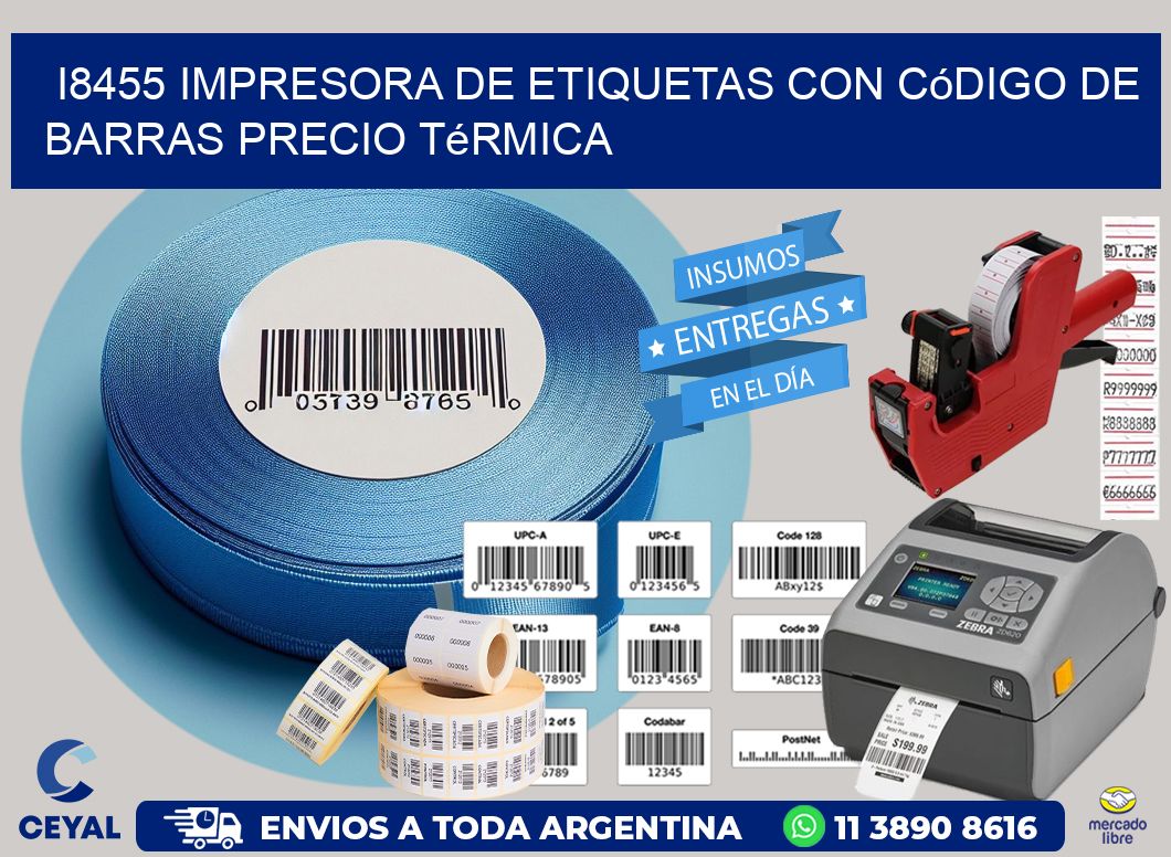 i8455 impresora de etiquetas con código de barras precio térmica