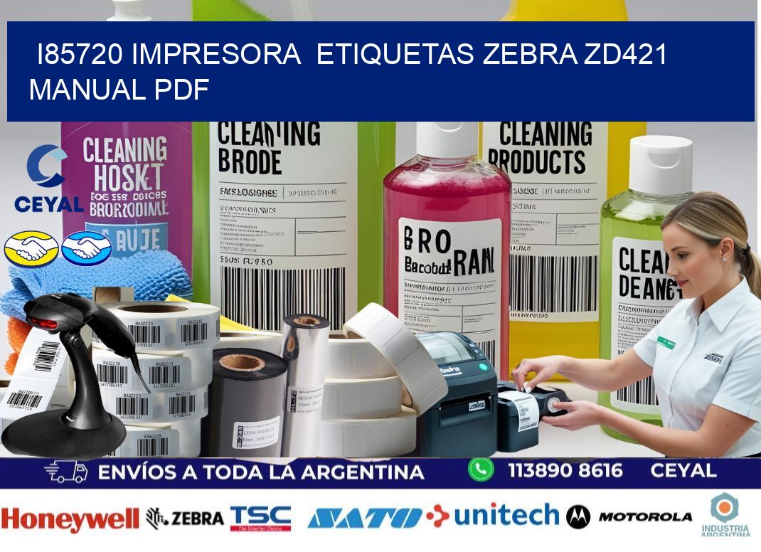 i85720 impresora  etiquetas Zebra ZD421 manual PDF