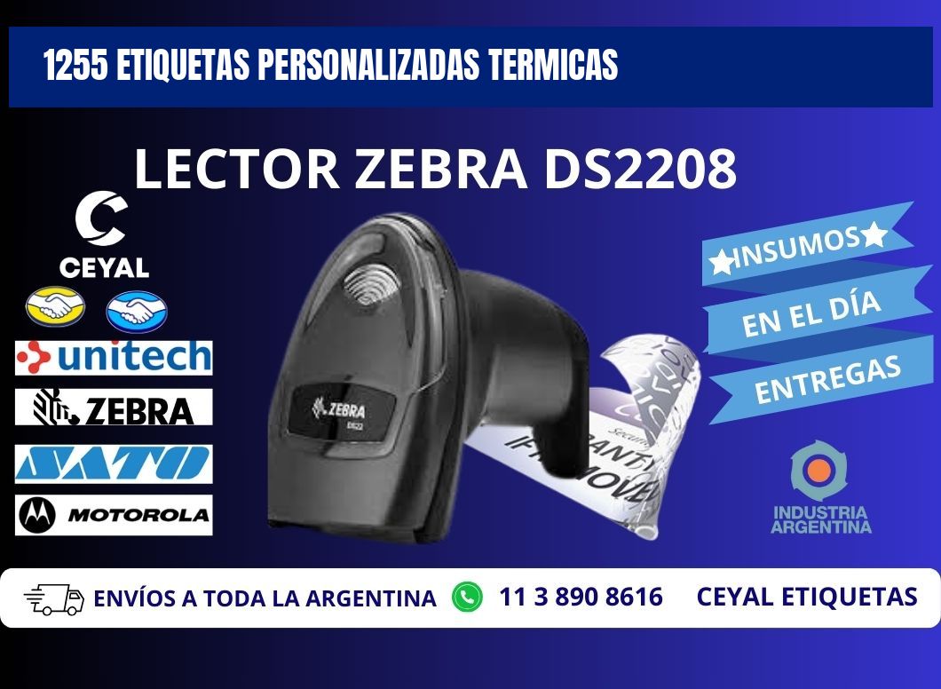 1255 Etiquetas personalizadas termicas