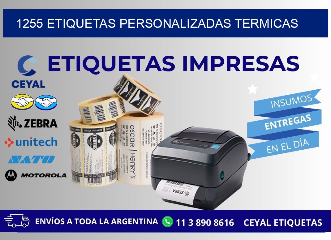 1255 Etiquetas personalizadas termicas