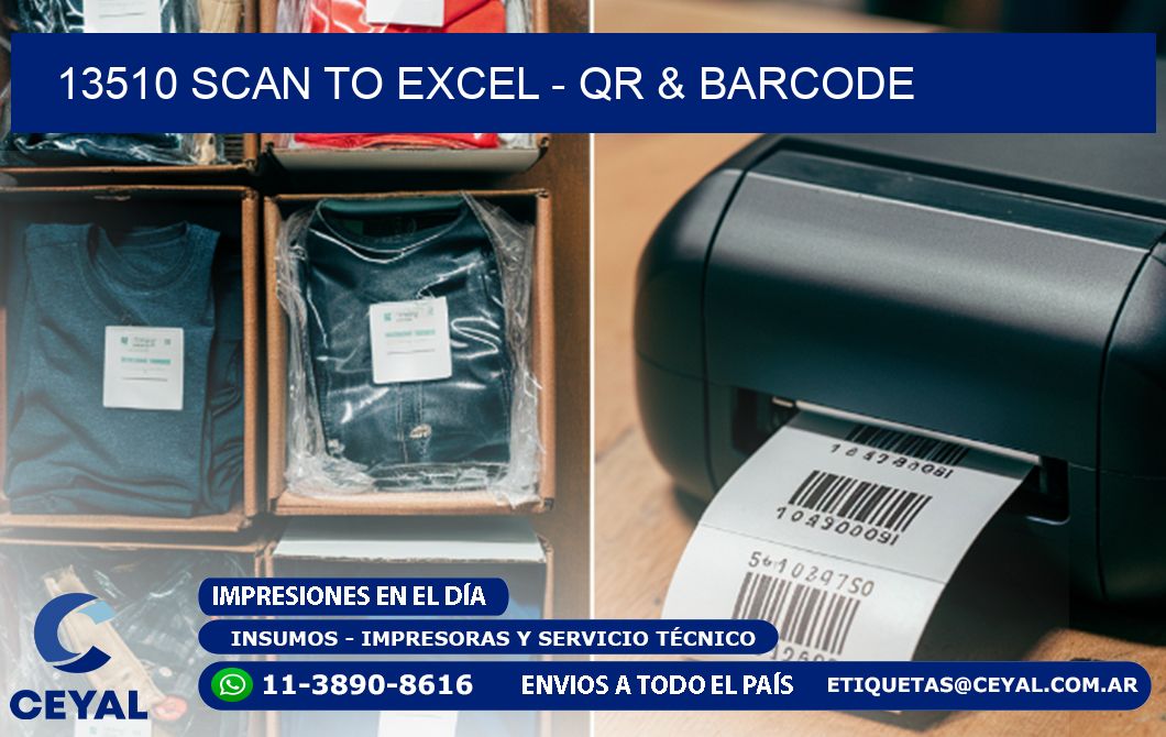 13510 Scan to Excel - QR & Barcode