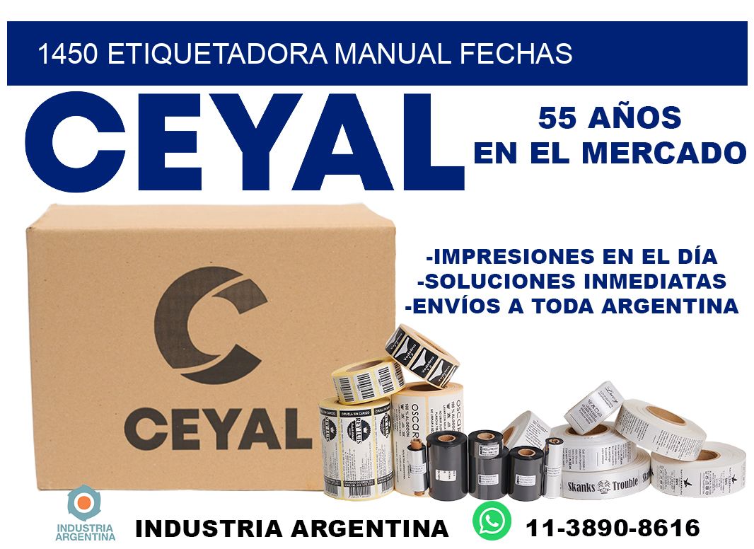 1450 etiquetadora manual fechas