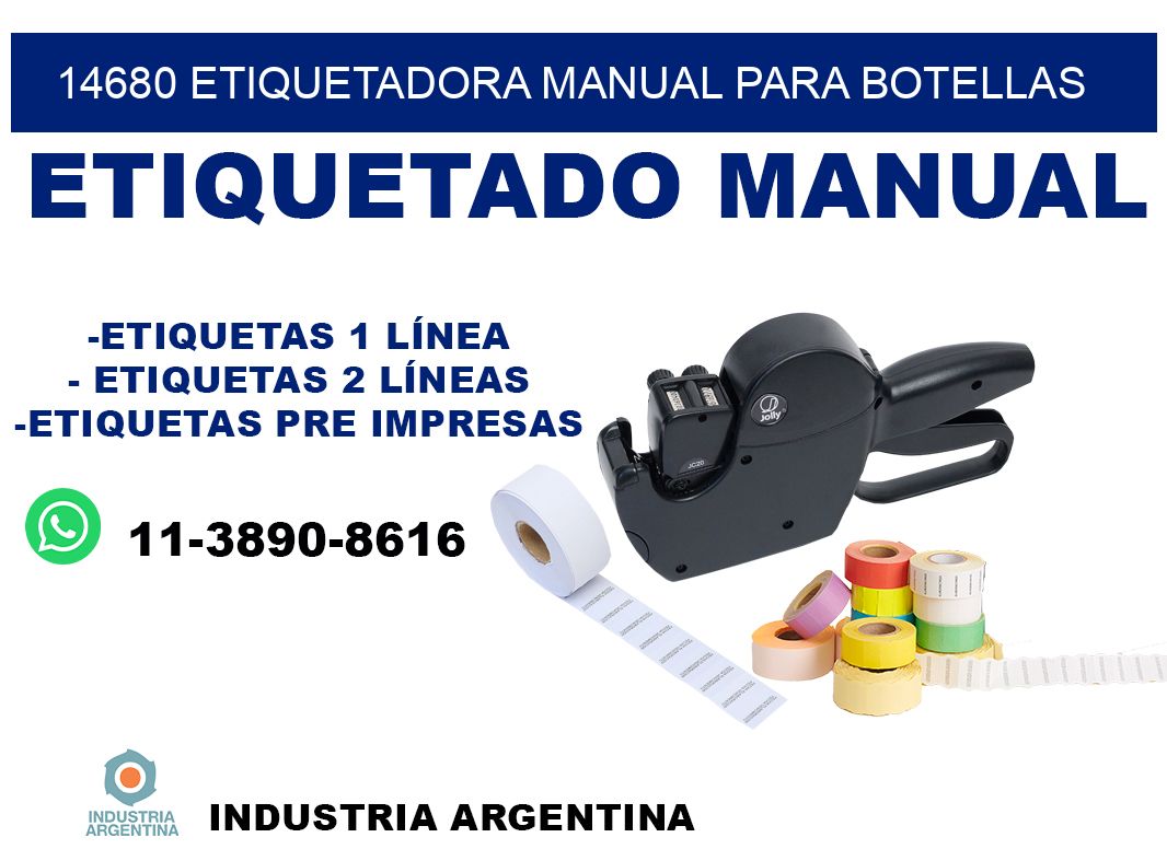 14680 etiquetadora manual para botellas