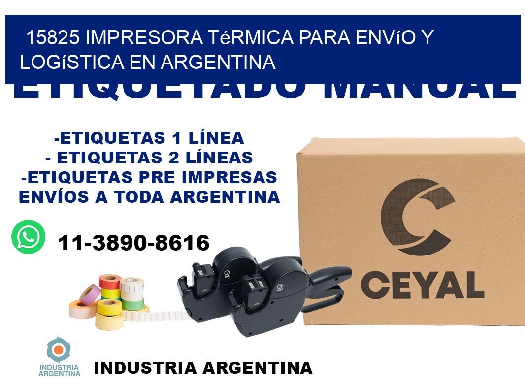 15825 impresora térmica para envío y logística en Argentina