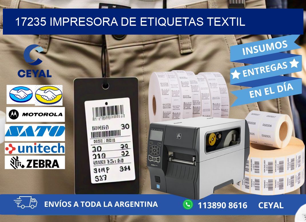 17235 Impresora de etiquetas textil