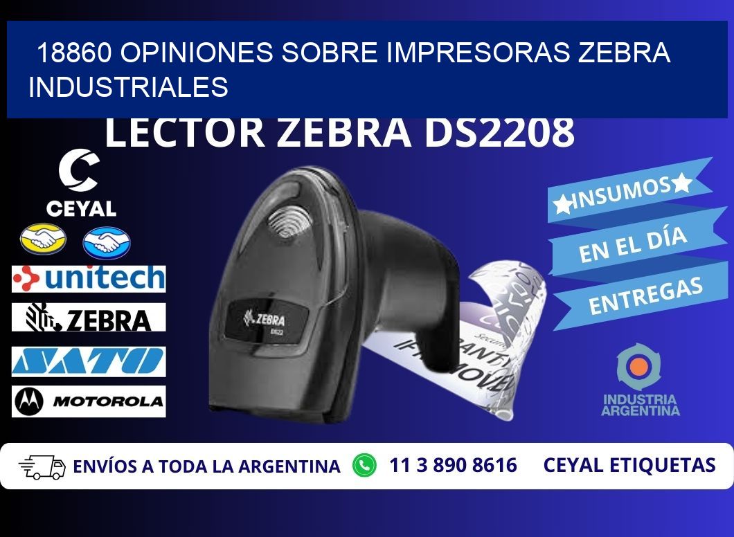 18860 opiniones sobre impresoras zebra industriales