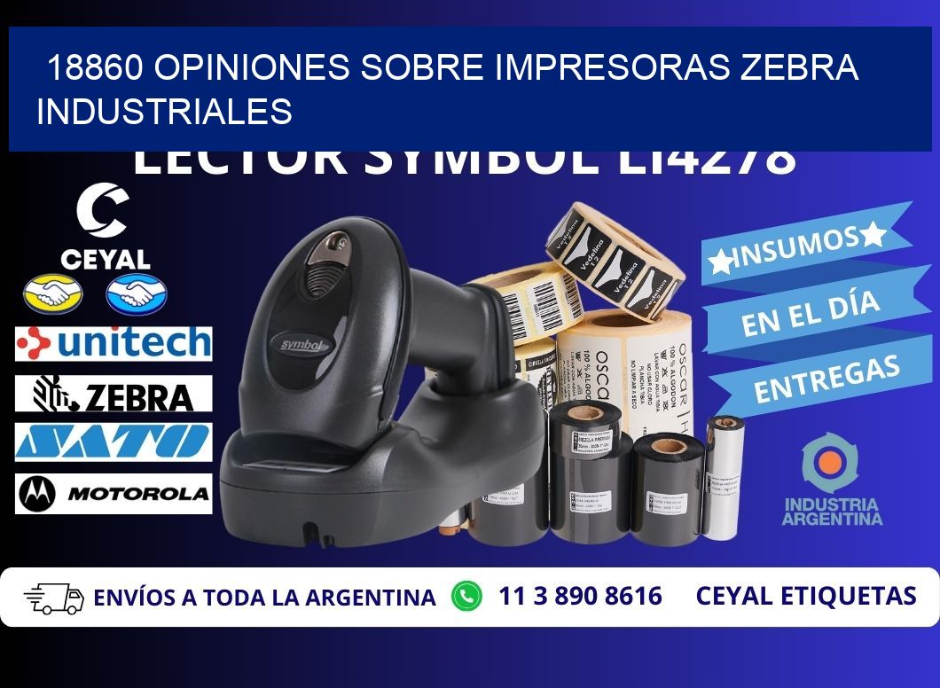 18860 opiniones sobre impresoras zebra industriales