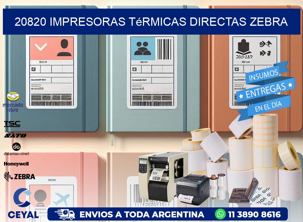 20820 impresoras térmicas directas zebra