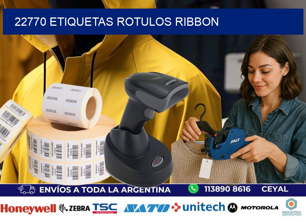 22770 Etiquetas rotulos ribbon