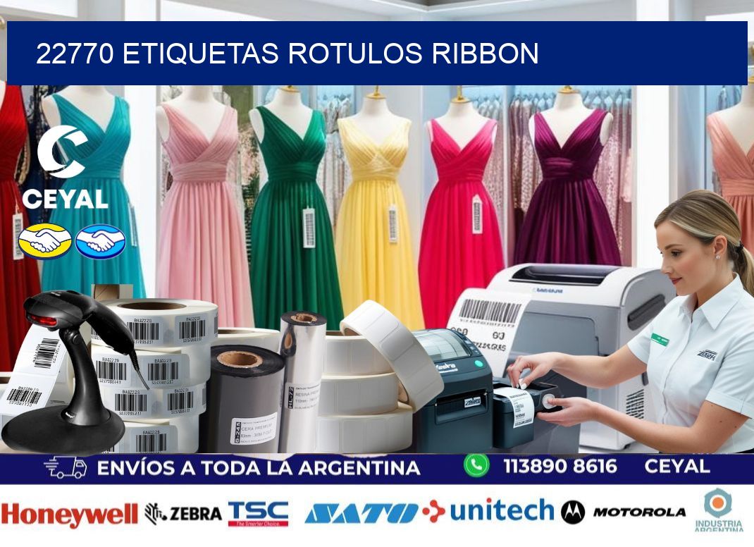 22770 Etiquetas rotulos ribbon