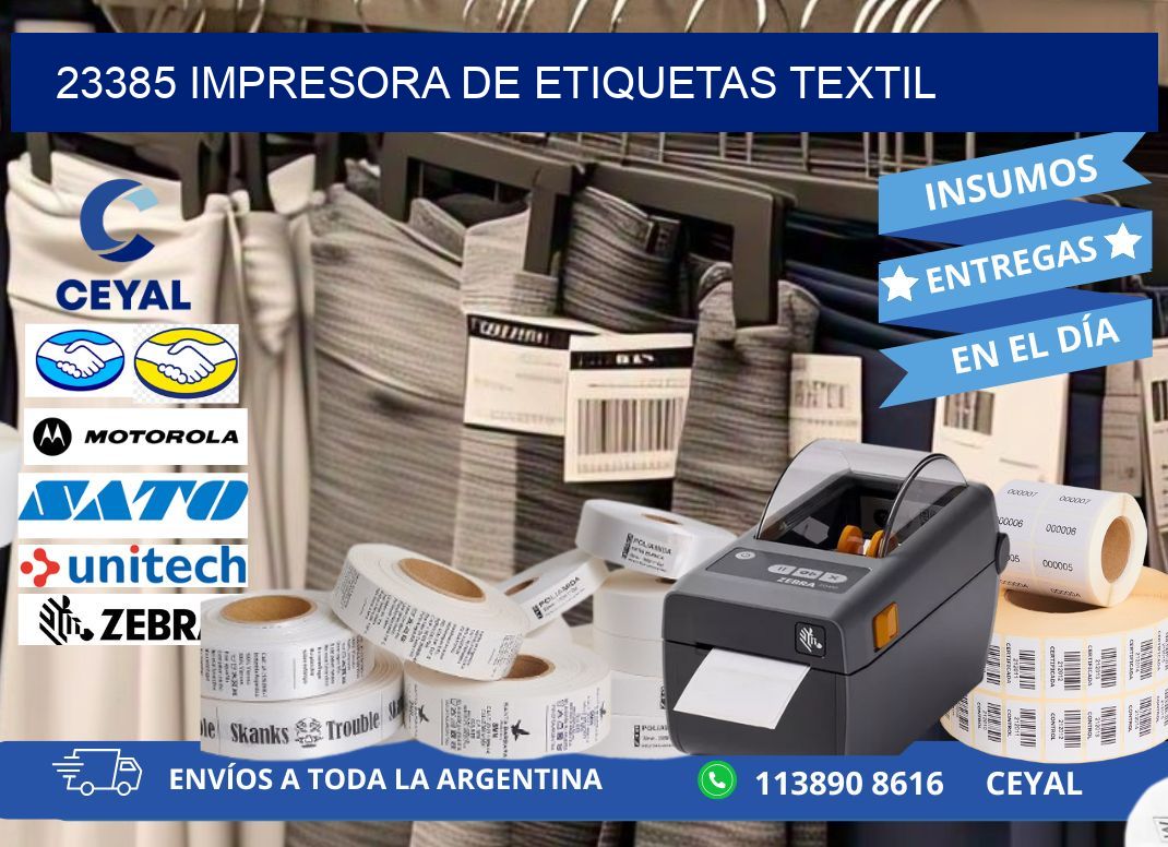 23385 Impresora de etiquetas textil