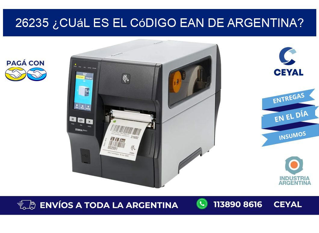 26235 ¿Cuál es el código EAN de Argentina?