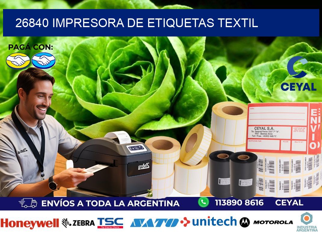 26840 Impresora de etiquetas textil