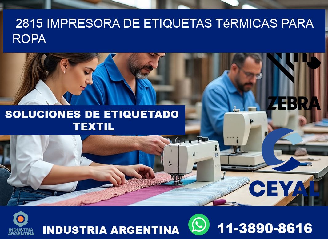 2815 impresora de etiquetas térmicas para ropa