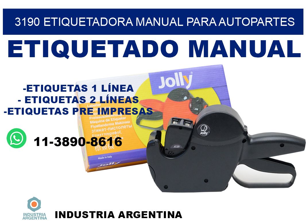 3190 etiquetadora manual para autopartes
