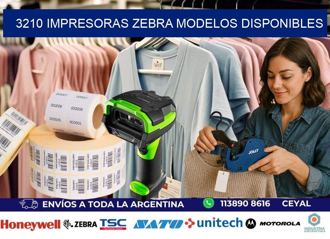 3210 impresoras zebra modelos disponibles
