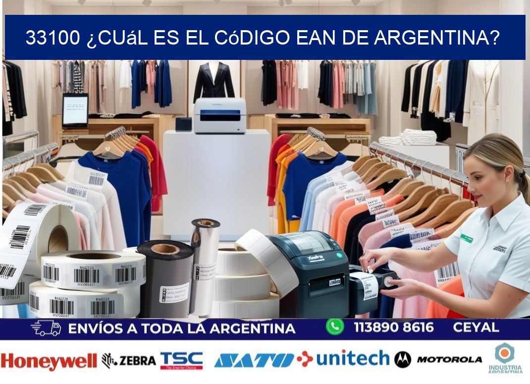 33100 ¿Cuál es el código EAN de Argentina?