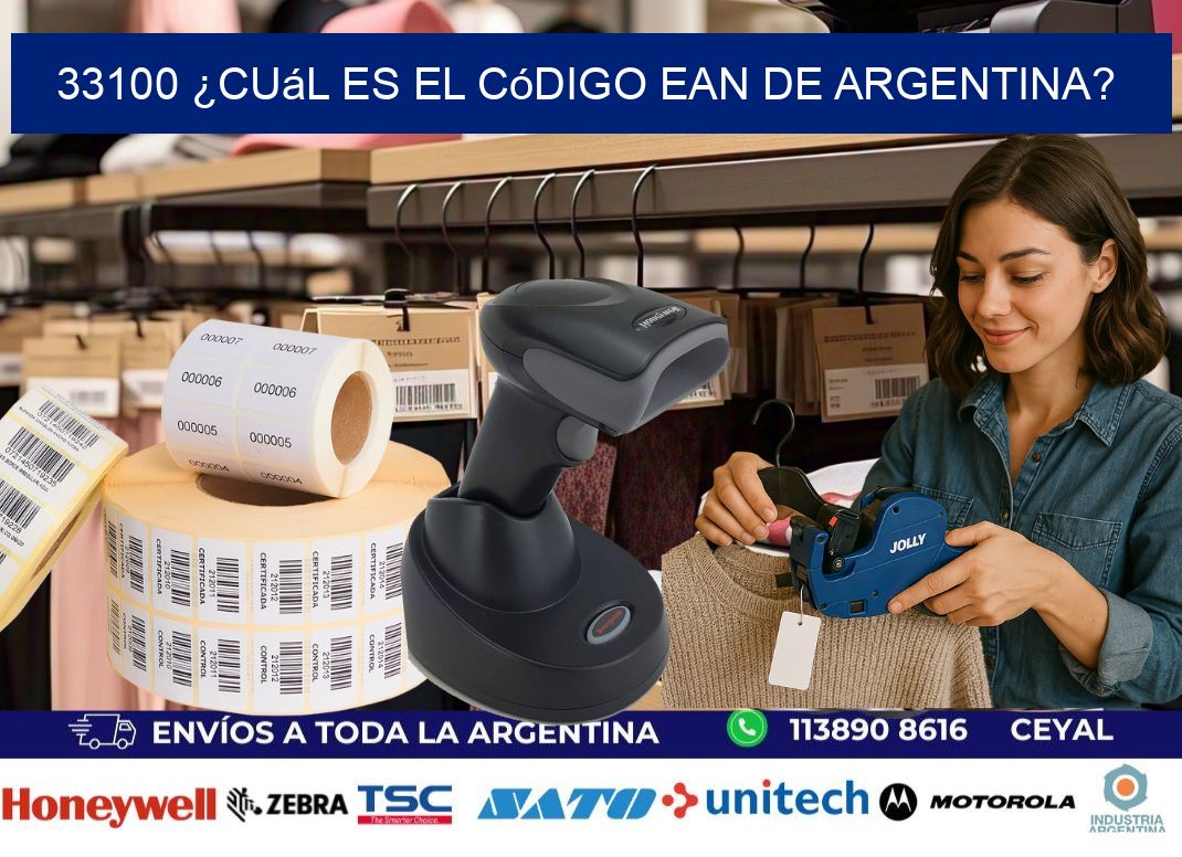 33100 ¿Cuál es el código EAN de Argentina?