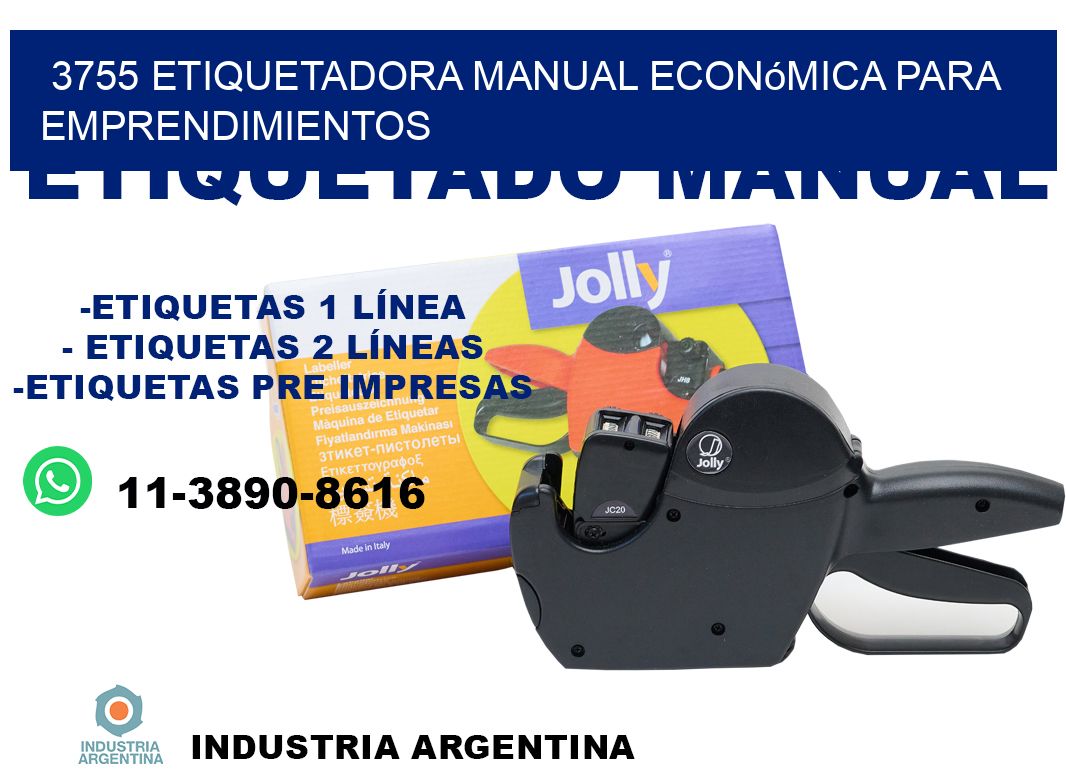 3755 etiquetadora manual económica para emprendimientos