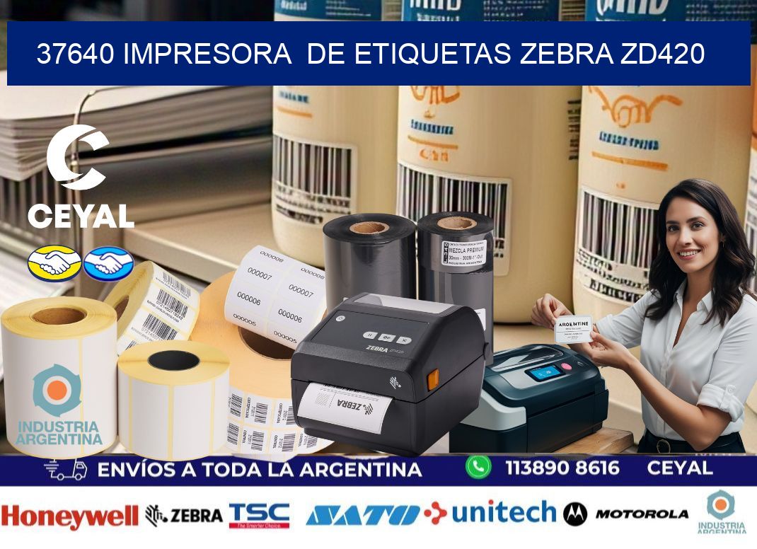 37640 impresora  de etiquetas Zebra ZD420