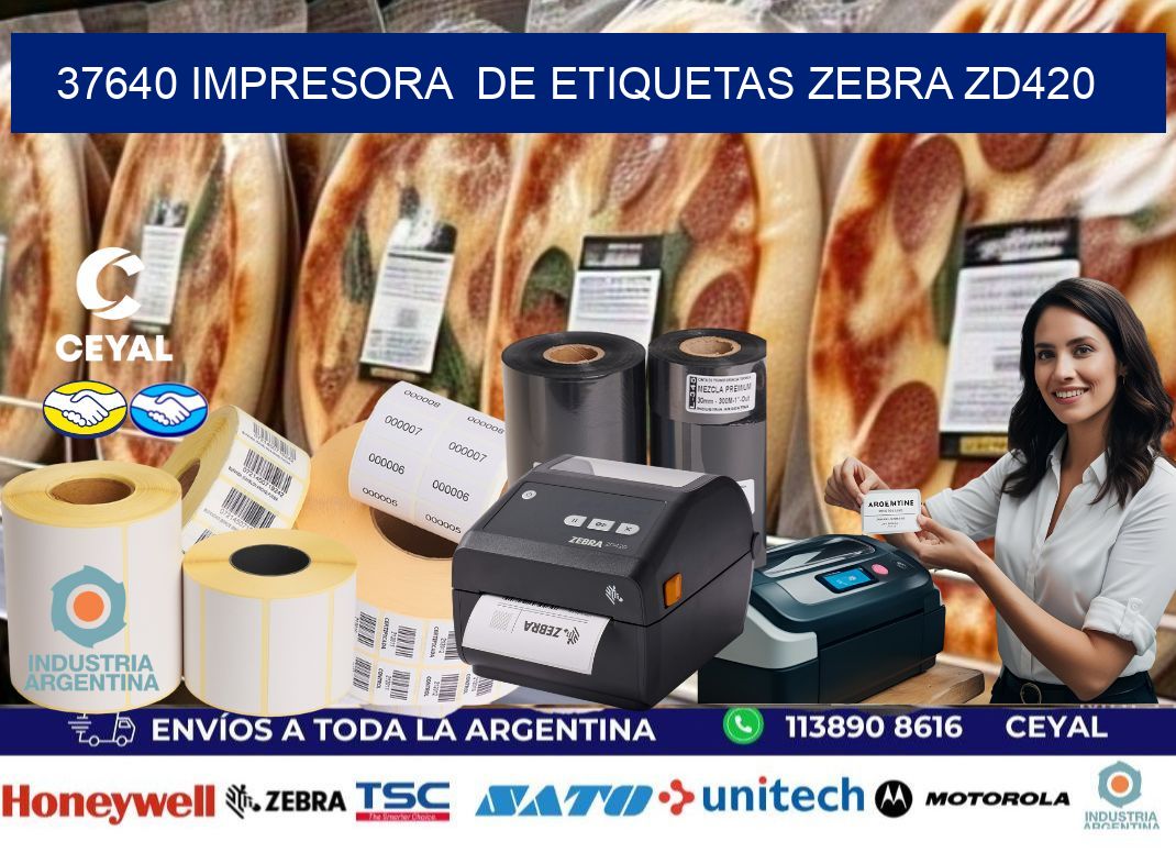 37640 impresora  de etiquetas Zebra ZD420