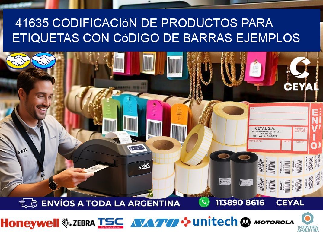 41635 Codificación de productos para etiquetas con código de barras ejemplos