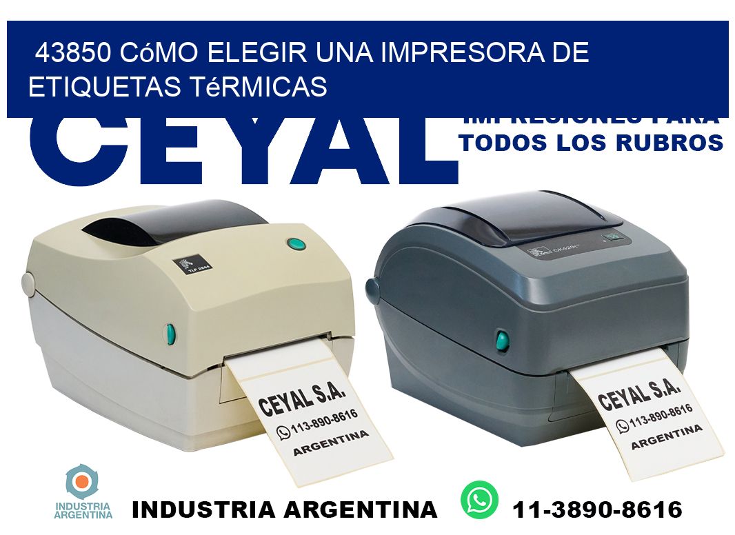 43850 cómo elegir una impresora de etiquetas térmicas