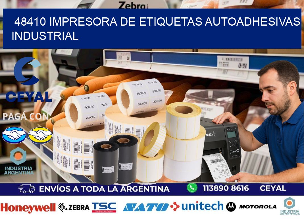 48410 Impresora de etiquetas autoadhesivas industrial