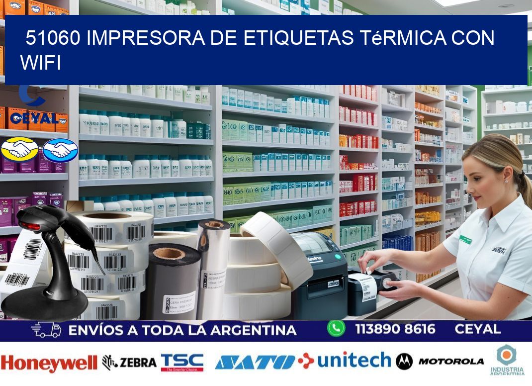 51060 impresora de etiquetas térmica con wifi