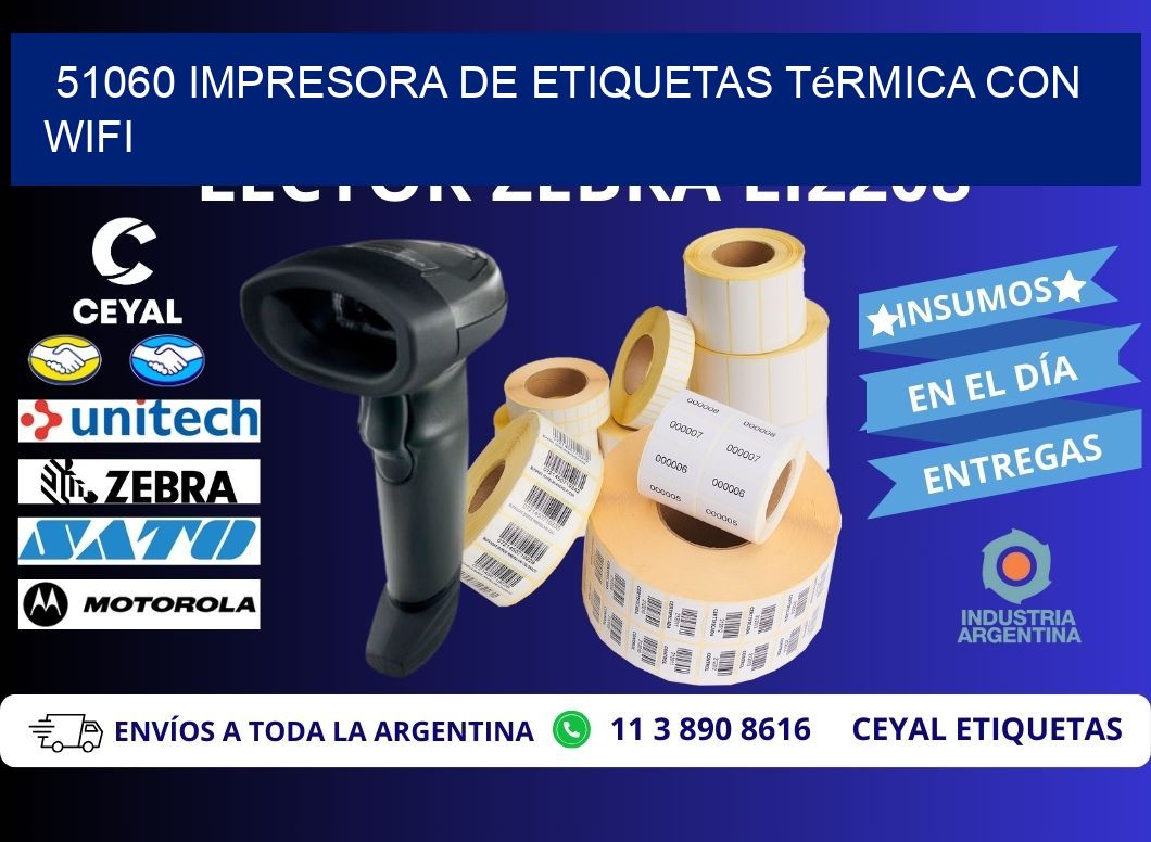 51060 impresora de etiquetas térmica con wifi