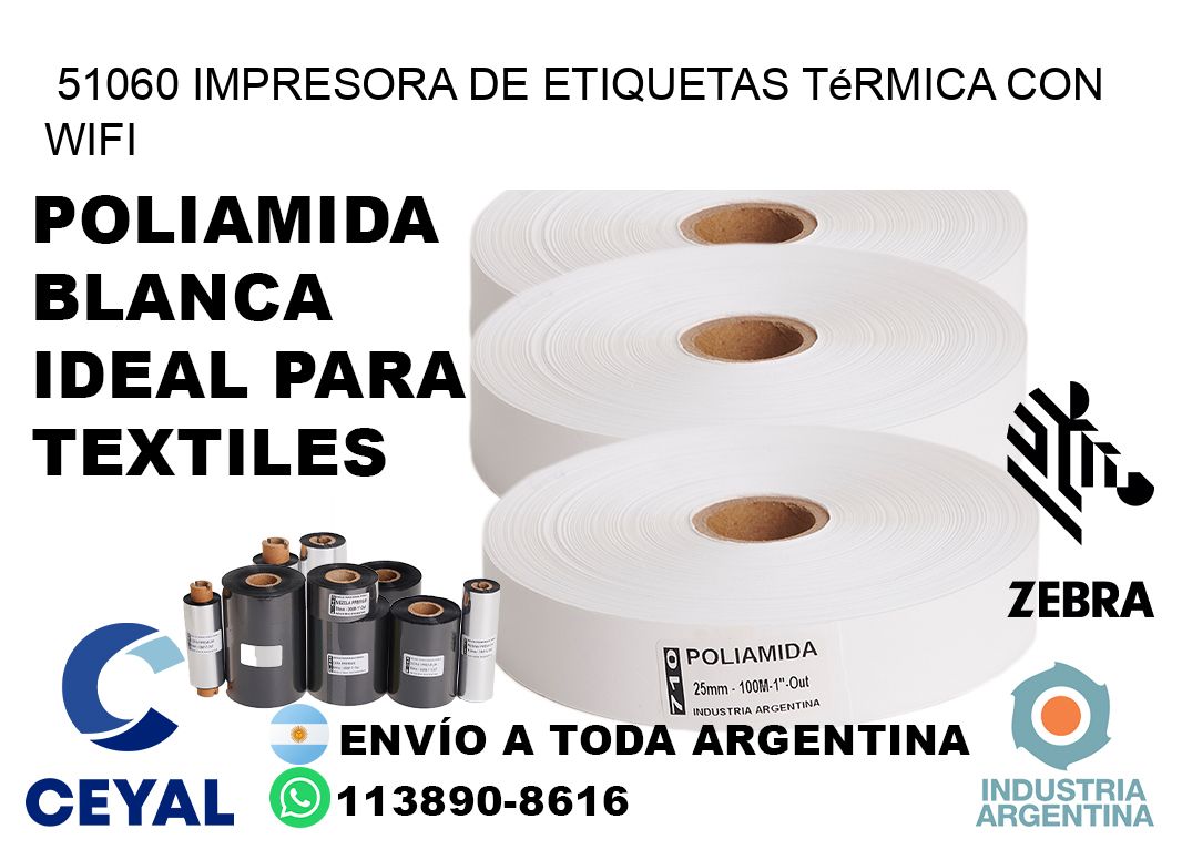 51060 impresora de etiquetas térmica con wifi