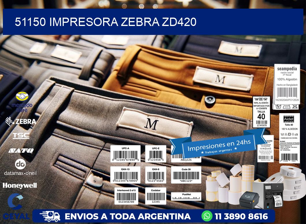 51150 Impresora Zebra ZD420